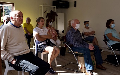 Guests at the event listen avidly