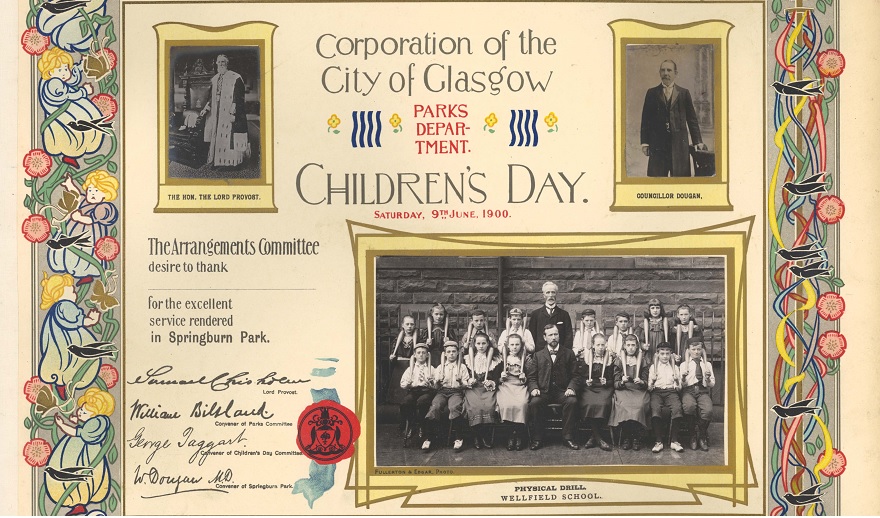Children’s Day, Springburn Park, 1900
