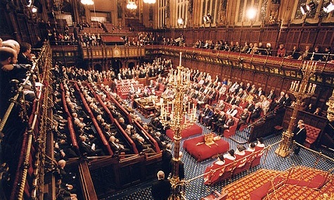 Crowds gathered in the house of Lords