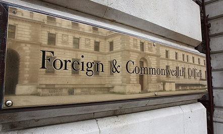 Sign for the Foreign and Commonwealth Office