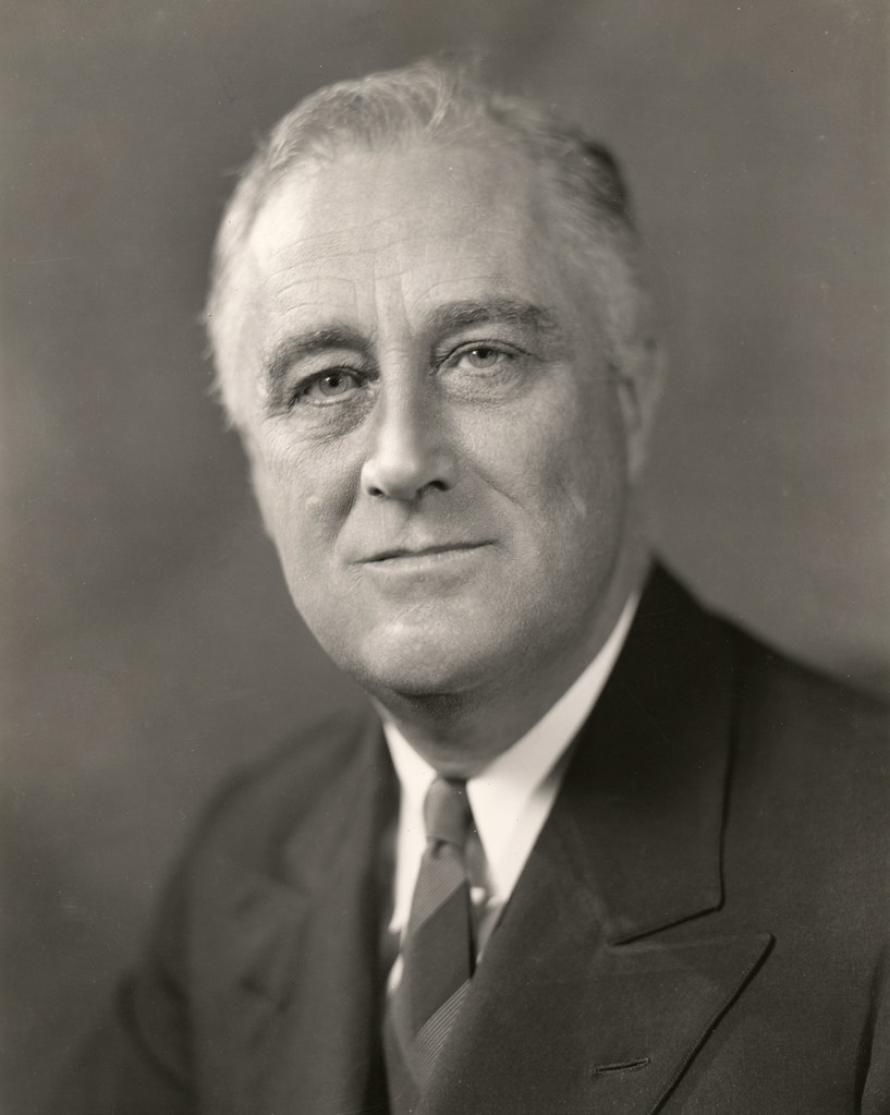 Photo of former US President Franklin D Roosevelt