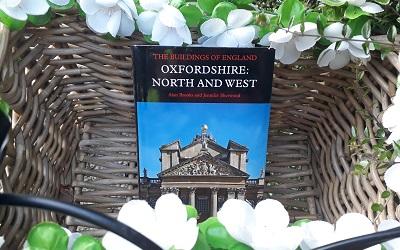 Pevsner book in a bike basket