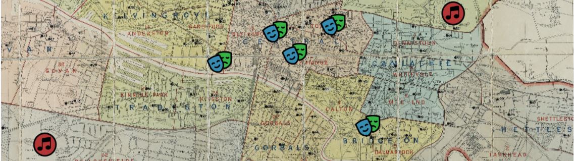 Screenshot of the Glasgow map from 1925