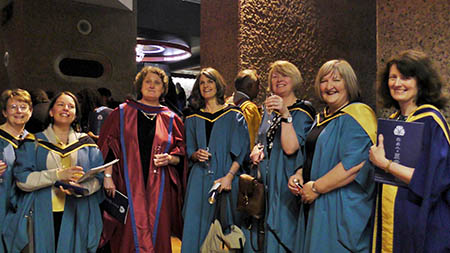 Graduating students at the Barbican in March 2017