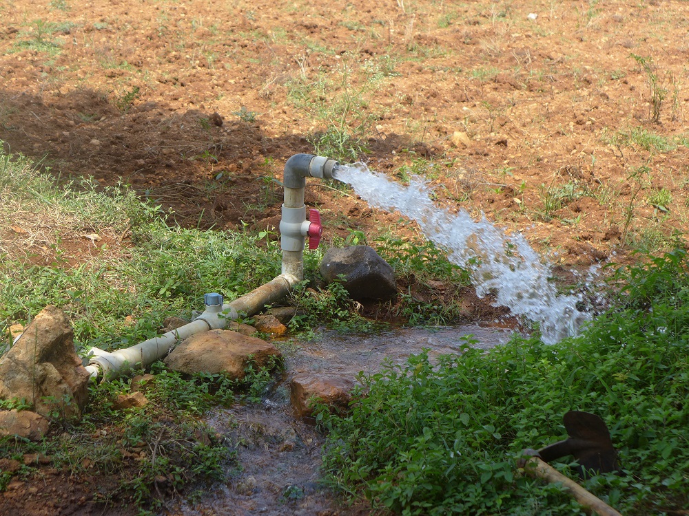 Bore well irrigation