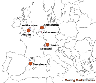 Project team geolocation map