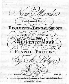 Military band repertoire, published around 1800