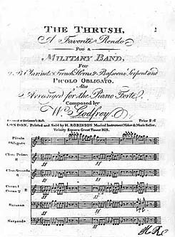 Military band repertoire, published in 1804