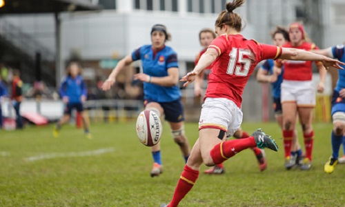 Womens' rugby match
