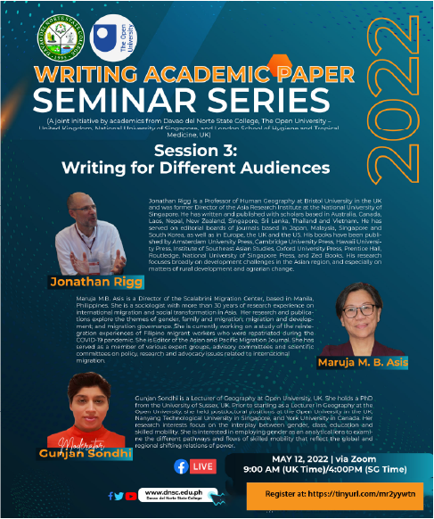 writing academic seminar series session 3 poster