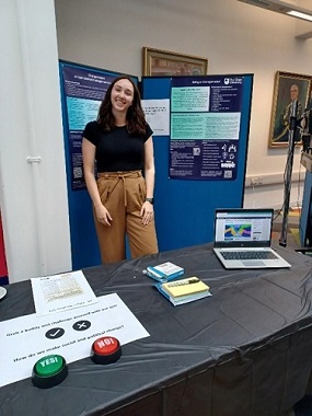 project member Helen Dare from OU Wales at the OU’s summer 2023 Open Societal Challenges showcase