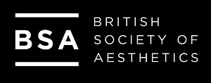 Black background with white writing 'BSA British Society of Aesthetics'