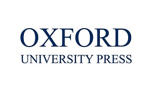 Oxford University Press logo in blue on a white background