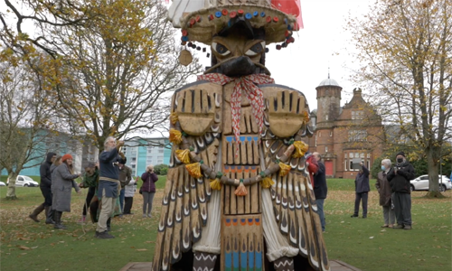 Following a month-long tour of the country which concluded at COP26 in Glasgow last month, TOTEM LATAMAT – a 4.5m tall totem from Mexico – has been laid to rest at a special ceremony.