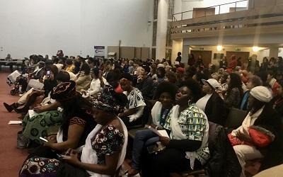 A photo of audience members at the Sisters not Strangers conference in February 2020