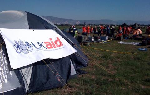 UK Aid camp
