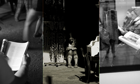 *Image credit Left to Right: Alexandre Dulaunoy, ‘Pay attention to reading’; Stefano Corso, ‘Forgotten Dreams’; Alexandre Dulaunoy, ‘”because” reading’