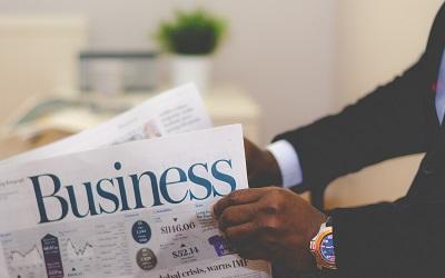Photo of a business newspaper
