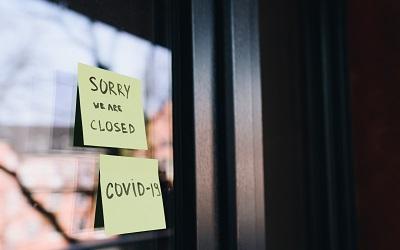 Shop closed because of COVID-19