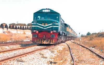 A train in Karachi, Pakistan