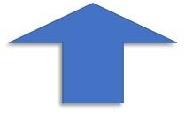upward blue arrow