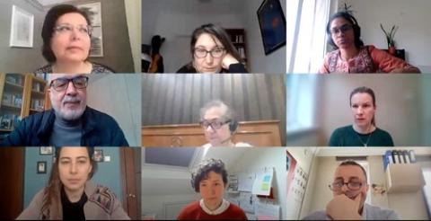 online workshop screenshot of the participants