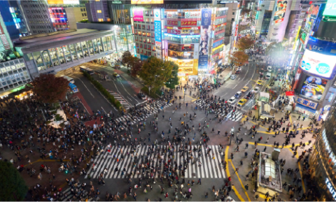 Shibuya Crossing, Tokyo, Japan
